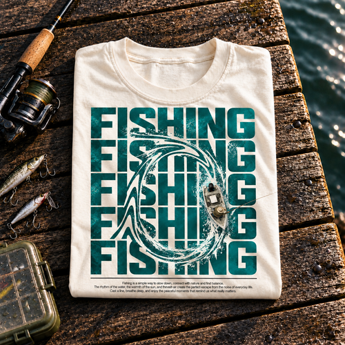 Fishing On Outdoor Cotton T-Shirt NL10126