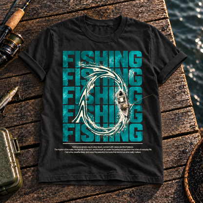 Fishing On Outdoor Cotton T-Shirt NL10126