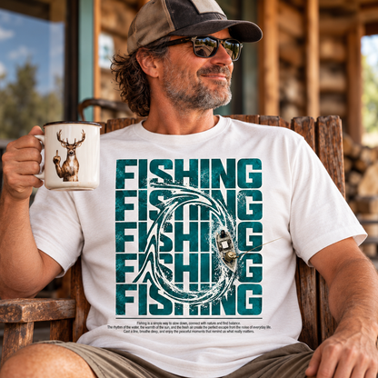 Fishing On Outdoor Cotton T-Shirt NL10126