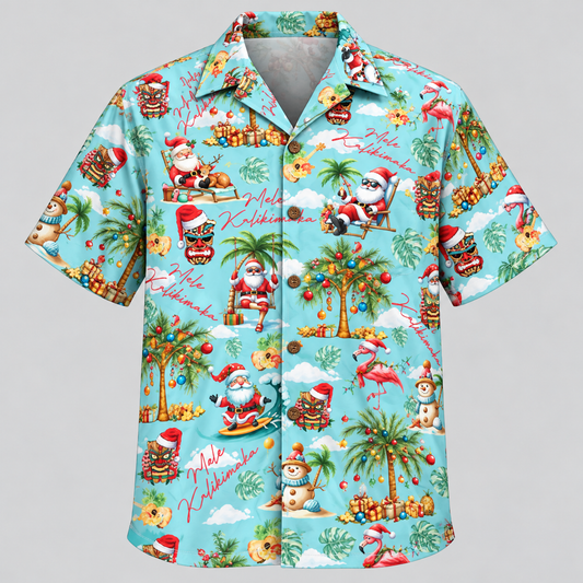 Santa Tropical Christmas Hawaiian shirt VC26113