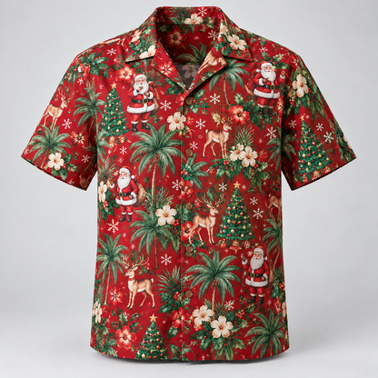 Vintage Santa Tropical Hawaiian Shirt VC231002