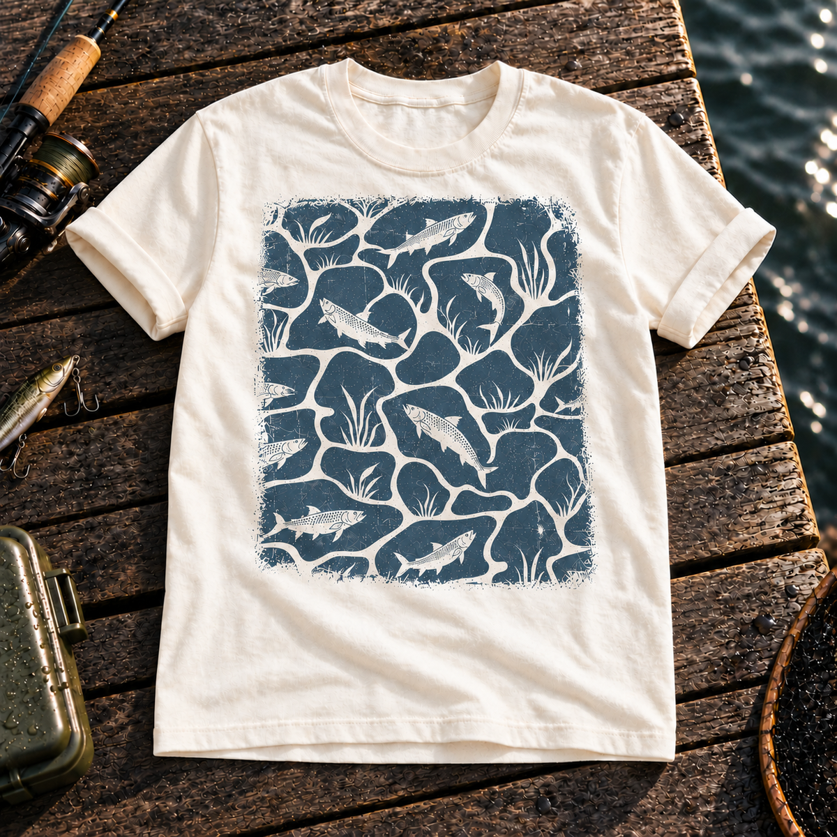 Fishing On Outdoor Cotton T-Shirt NL10127