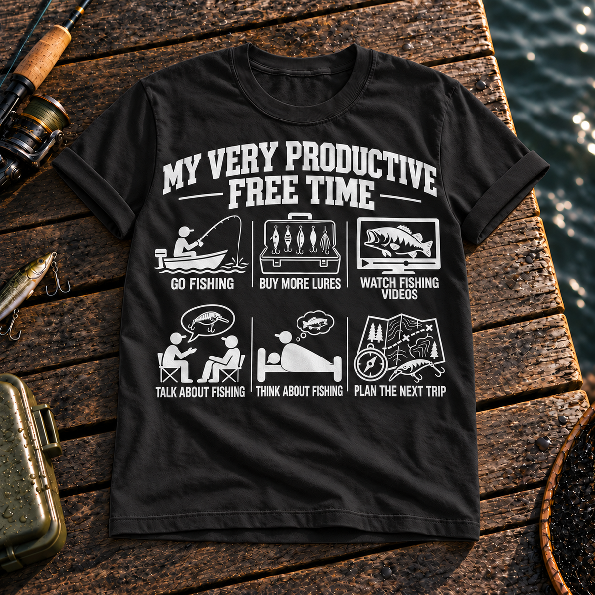 Fishing On Outdoor Cotton T-Shirt NL10124