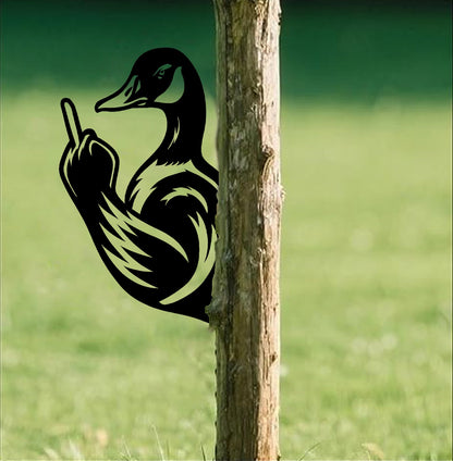 Funny Duck Hunting Metal Sign WITH LED/WITHOUT LED - Humorous Yard Art