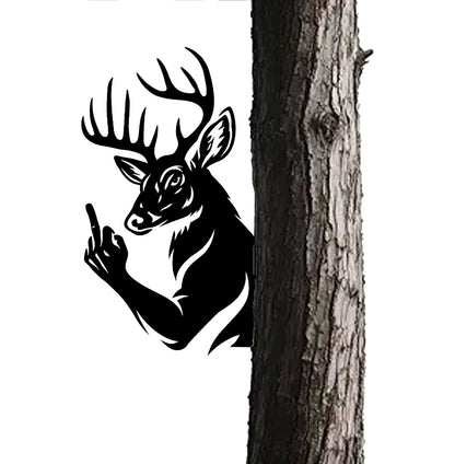 Funny Deer Hunting Metal Sign WITH LED/WITHOUT LED - Humorous Buck Yard Decor