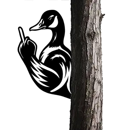 Funny Duck Hunting Metal Sign WITH LED/WITHOUT LED - Humorous Yard Art