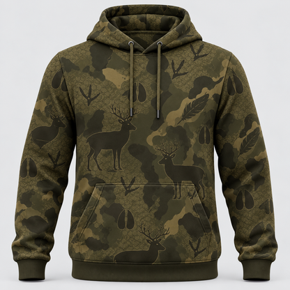 Deer Hunting Antler Pattern Hoodie vc1013