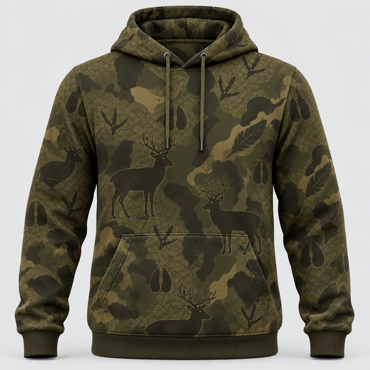 Deer Hunting Antler Pattern Hoodie vc1013