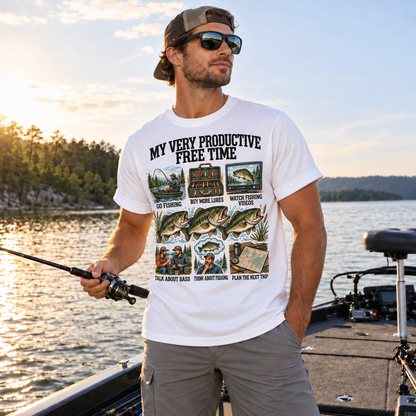 Fishing On Outdoor Cotton T-Shirt NL10098