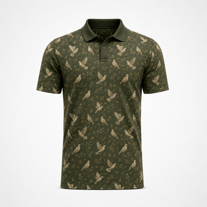Mourning Dove Toile Hunting Polo Shirt VCP1015