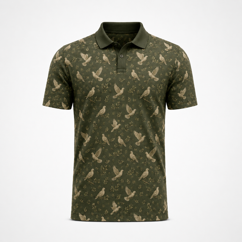 Mourning Dove Toile Hunting Polo Shirt VCP1015