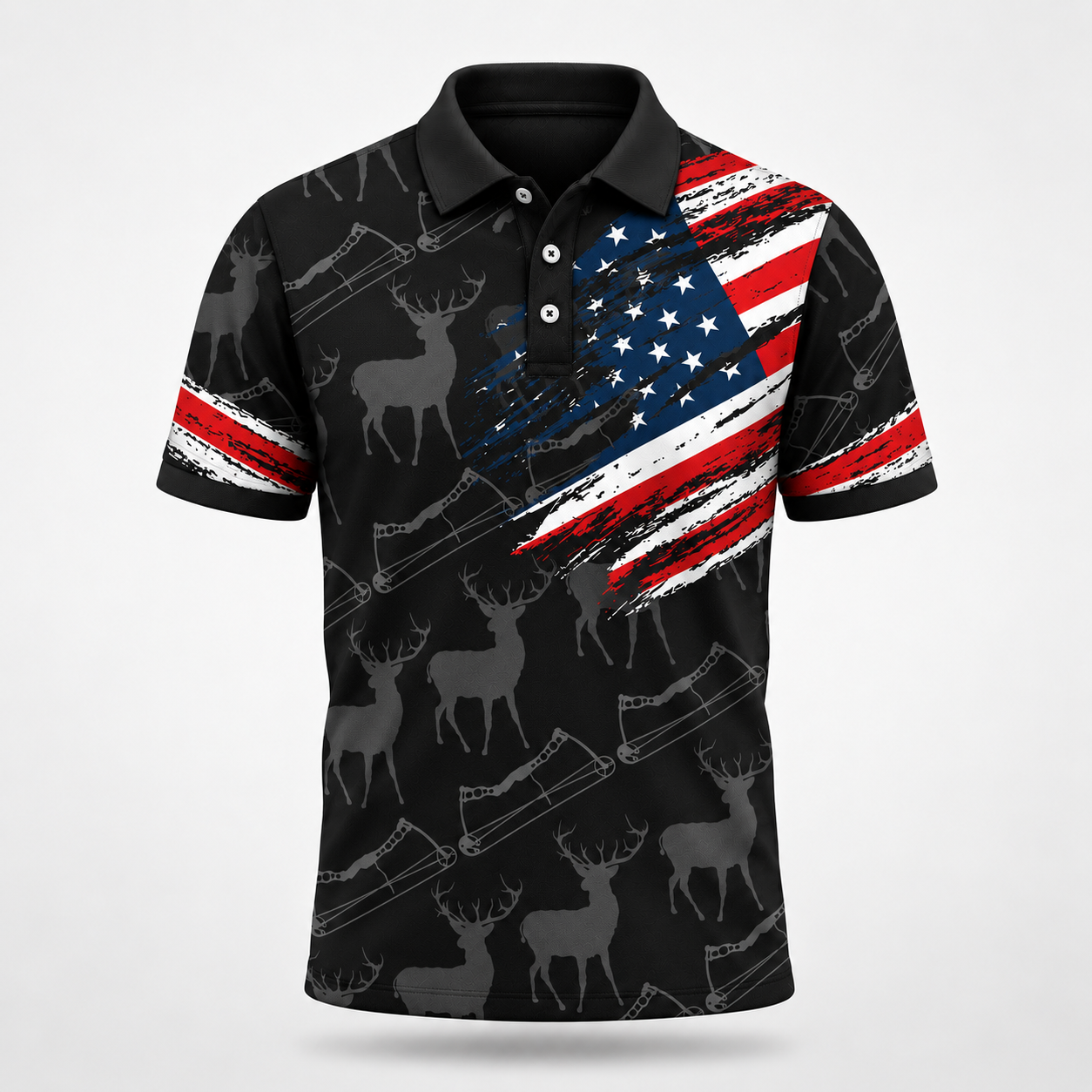 Deer Hunting USA Polo Shirt VCP1034