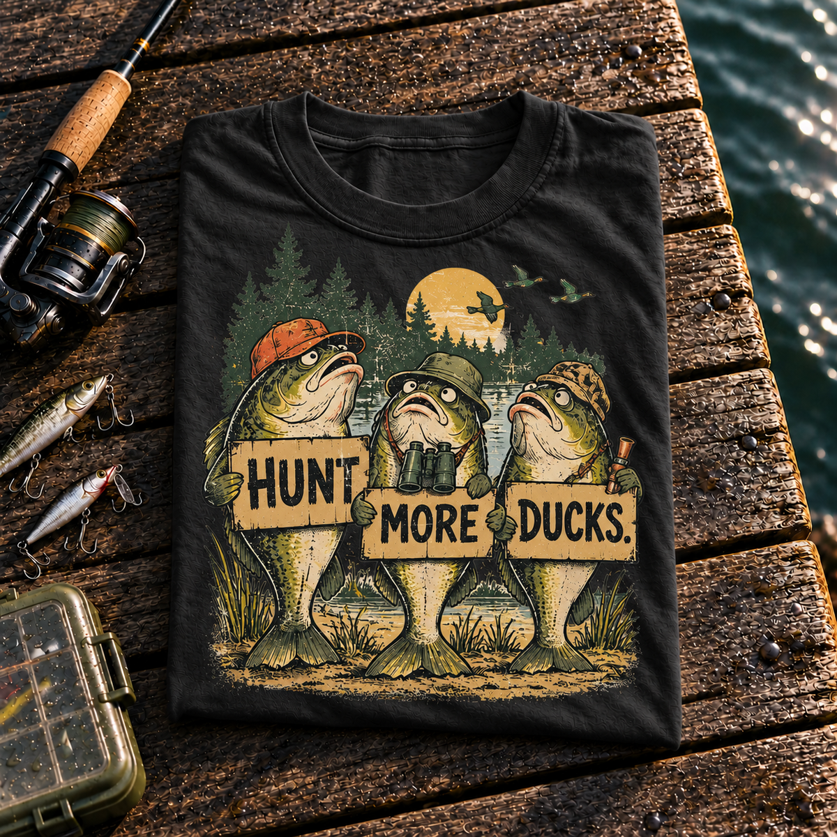 Fishing On Outdoor Cotton T-Shirt NL10097