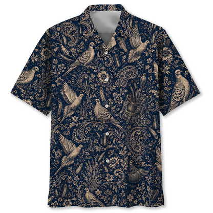 Midnight Dove Hunting Paisley Hawaiian Shirt VCP1050
