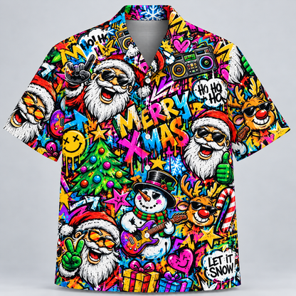 Xmas Merry Rock Santa Hawaiian Shirt VC231007
