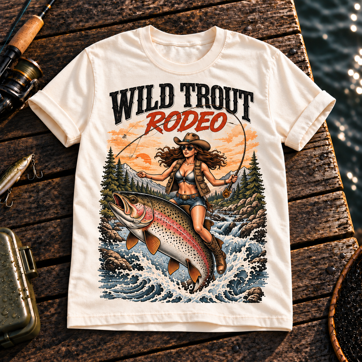 Fishing On Outdoor Cotton T-Shirt NL10095