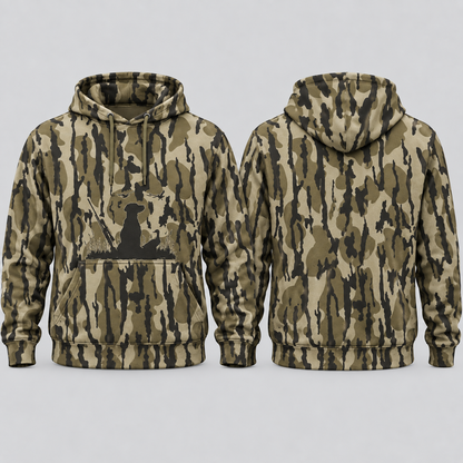 Dog Duck Pattern Camo Hoodie