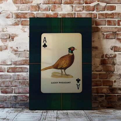 Pheasant Ace Canvas Rustic Hunting Lodge Wall Art
