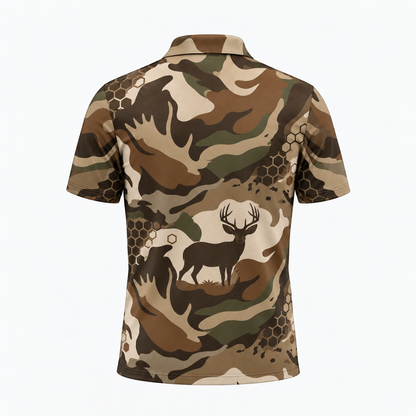 Mule Deer hunting polo shirt VC1110