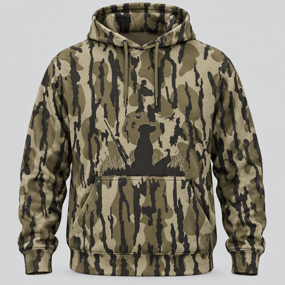 Dog Duck Pattern Camo Hoodie