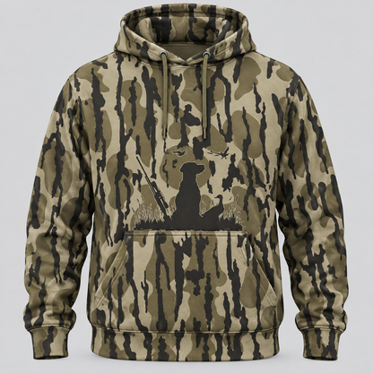 Dog Duck Pattern Camo Hoodie