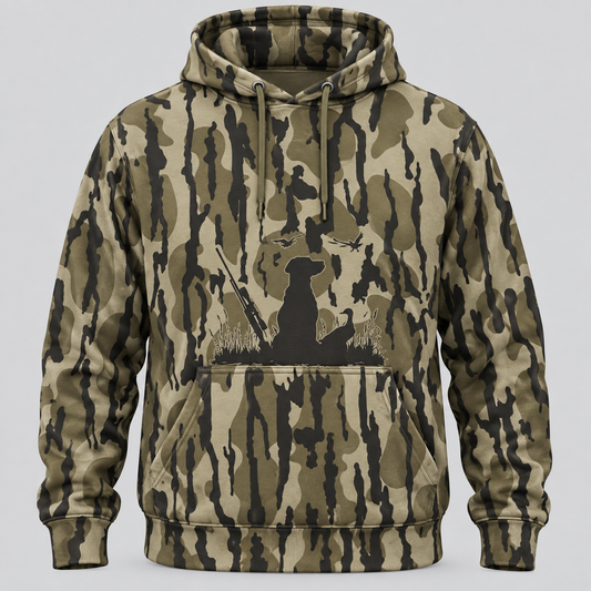 Dog Duck Pattern Camo Hoodie