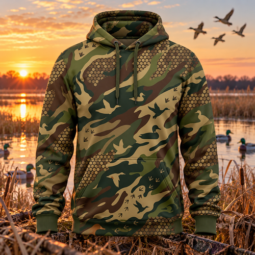 Mallard Duck Hunting Pattern Hoodie vc1010