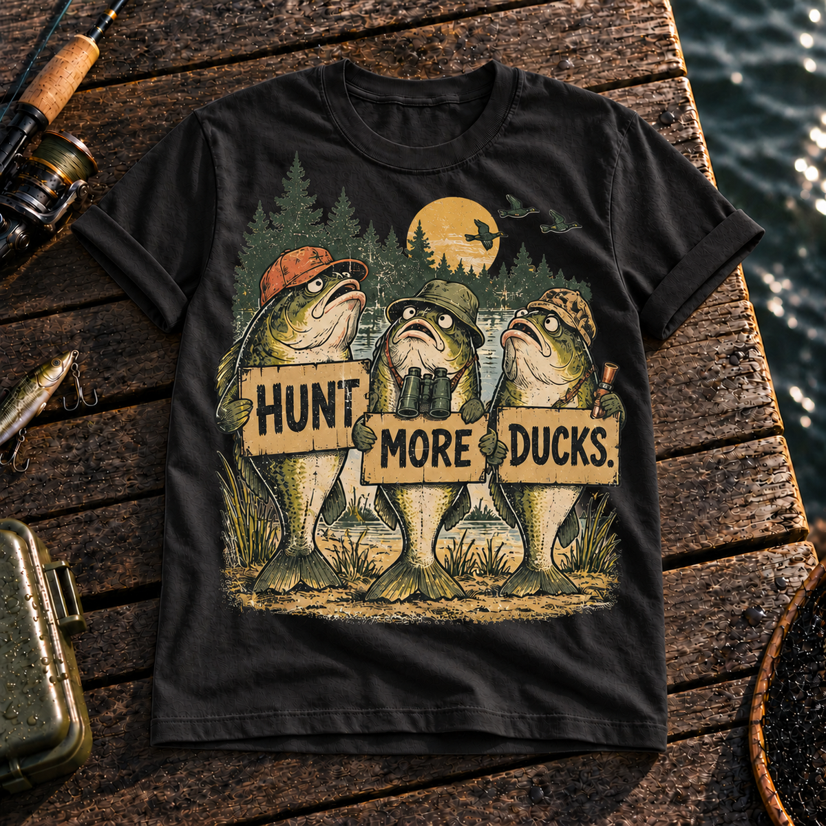 Fishing On Outdoor Cotton T-Shirt NL10097
