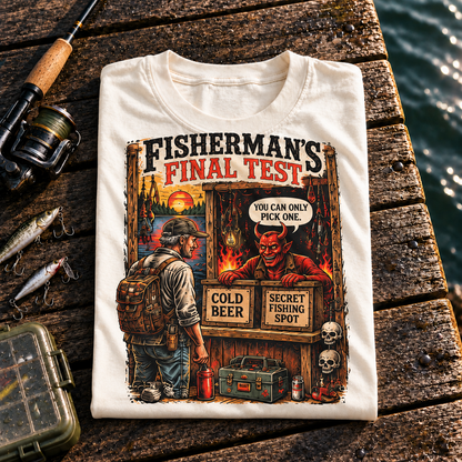 Fishing On Outdoor Cotton T-Shirt NL10096