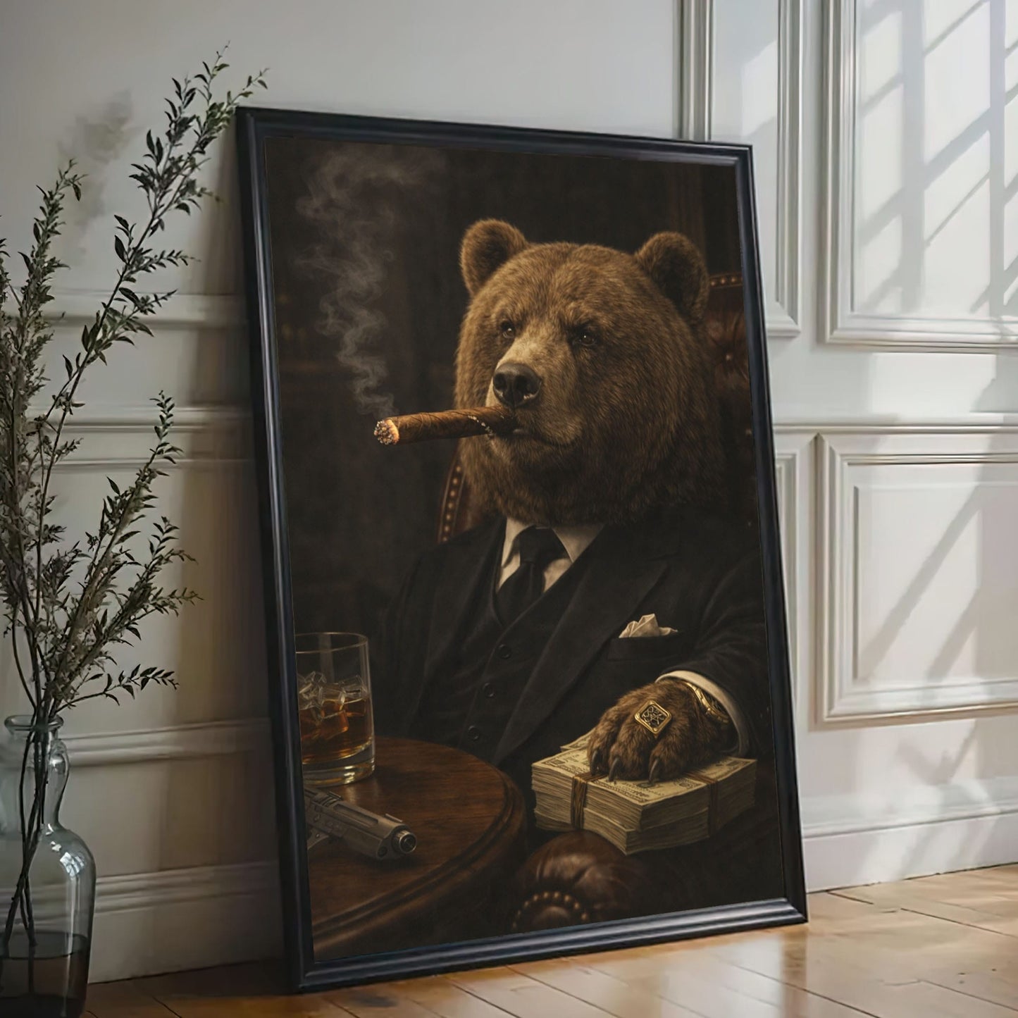 Gentleman Bear Wall Art
