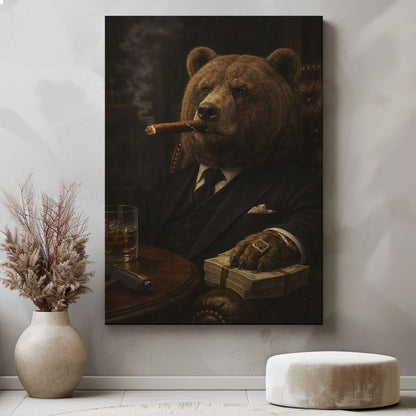Gentleman Bear Wall Art