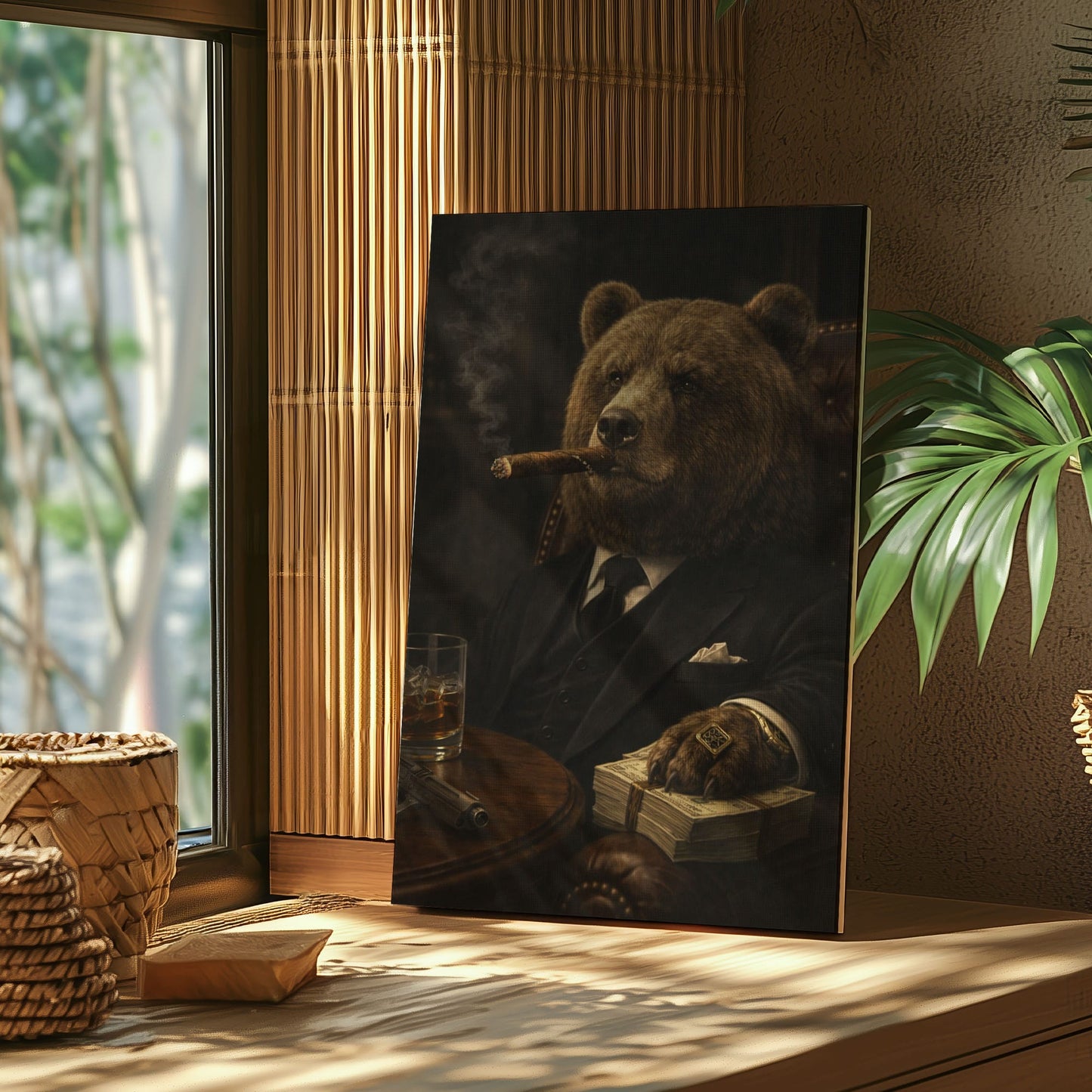 Gentleman Bear Wall Art