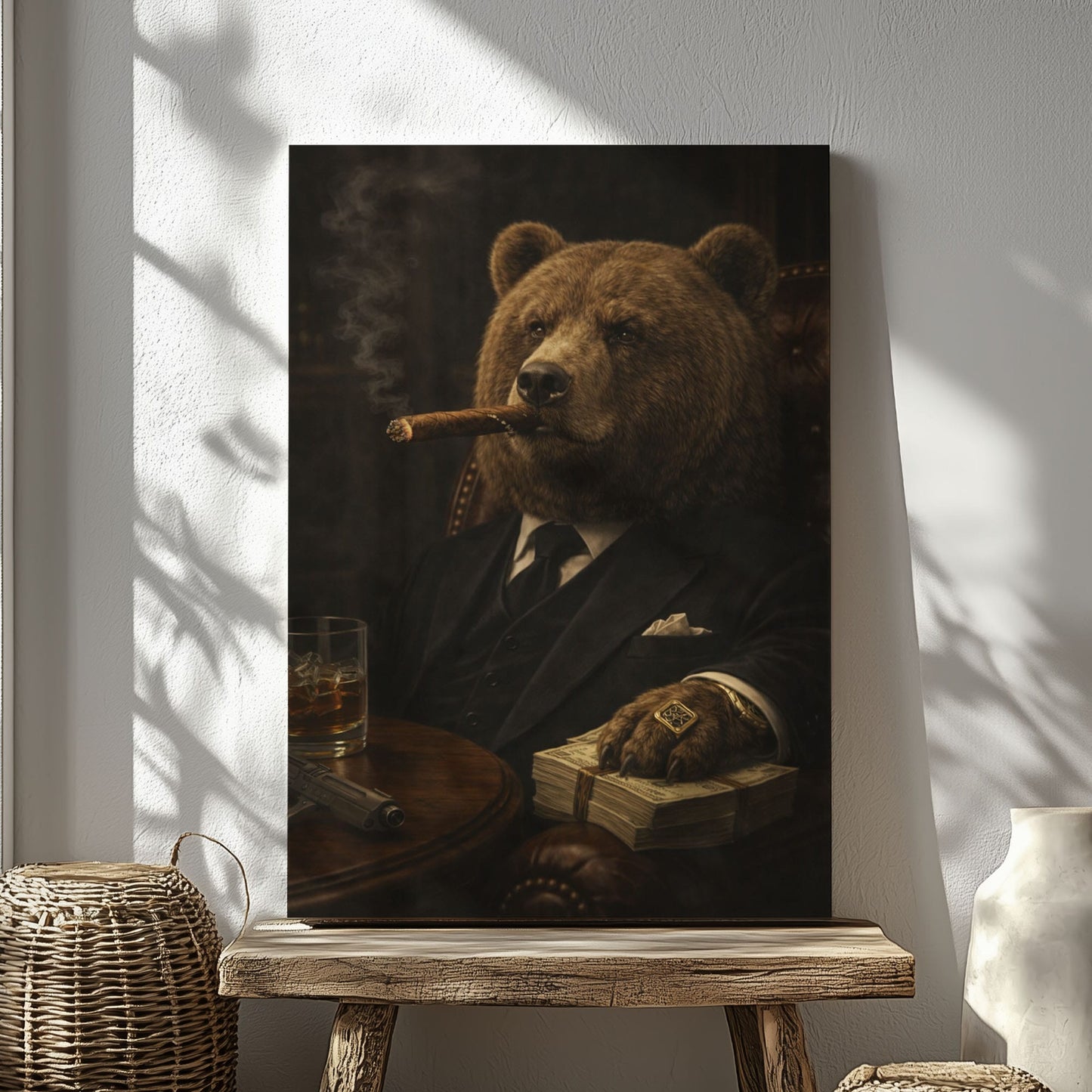 Gentleman Bear Wall Art