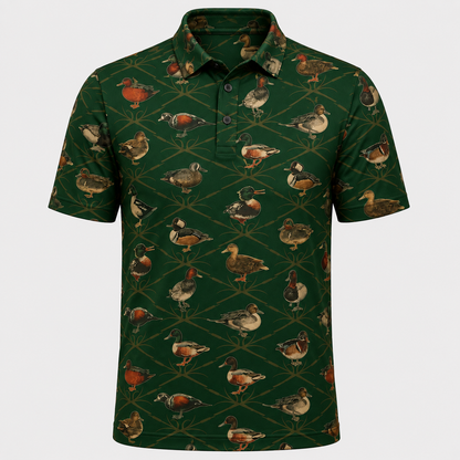 Duck Waterfowl Species Trellis Polo Shirt DVC0012