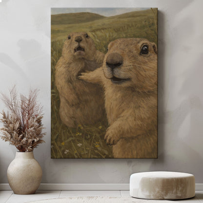 Funny Prairie Dog Reaction Wall Art