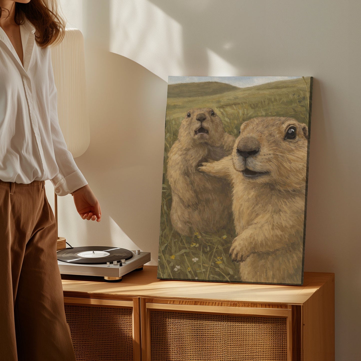 Funny Prairie Dog Reaction Wall Art
