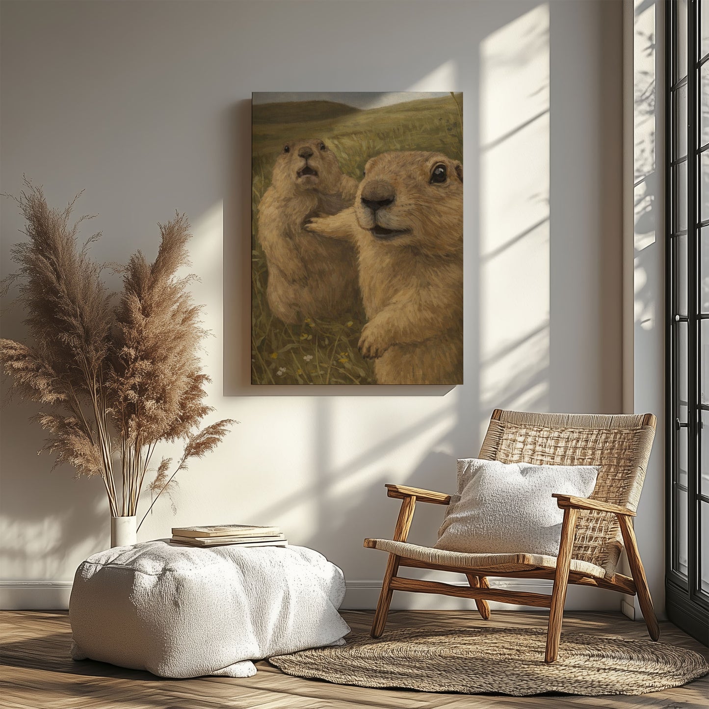 Funny Prairie Dog Reaction Wall Art