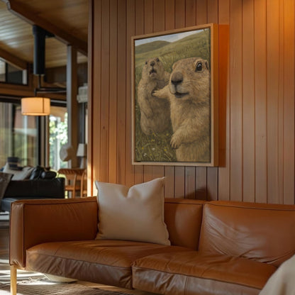 Funny Prairie Dog Reaction Wall Art