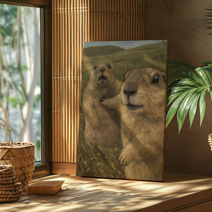 Funny Prairie Dog Reaction Wall Art