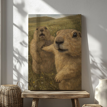 Funny Prairie Dog Reaction Wall Art