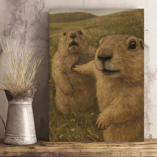 Funny Prairie Dog Reaction Wall Art