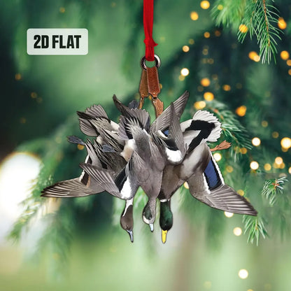 Duck Hunting Christmas Ornament, Xmas Gift for Dad, Husband, Hunting Lover
