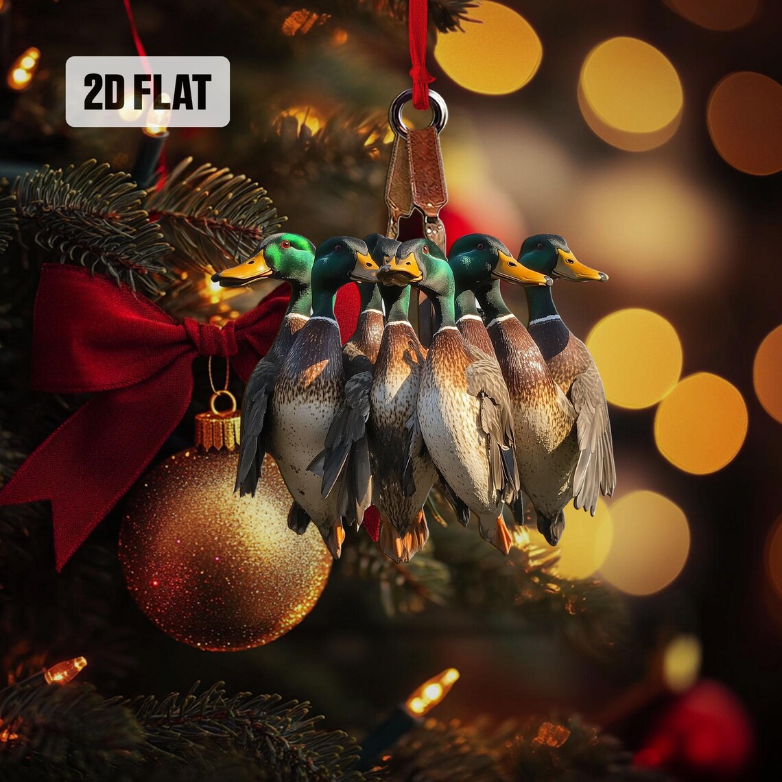 Hunting Rearview Mirror Car Accessories, Hunting Christmas Ornament