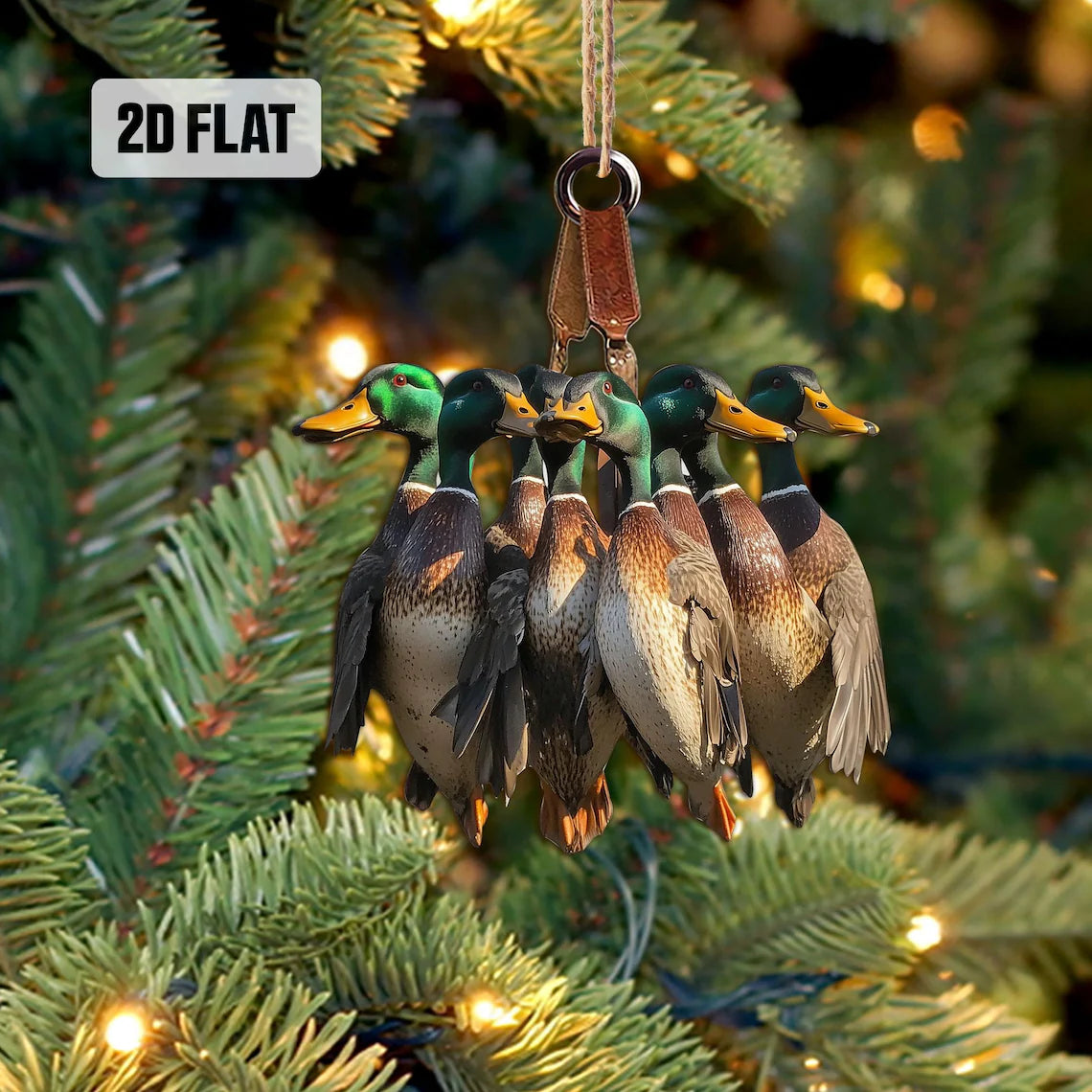 Hunting Rearview Mirror Car Accessories, Hunting Christmas Ornament