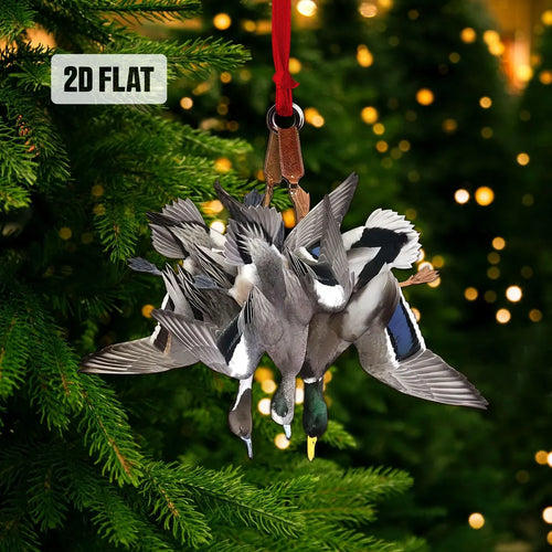 Duck Hunting Christmas Ornament, Xmas Gift for Dad, Husband, Hunting Lover