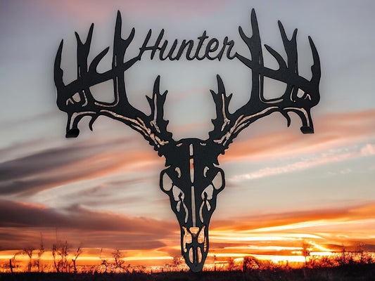 Hunting Metal Art Work Deer Hunter Metal Sign ,Deer Metal Wall Art